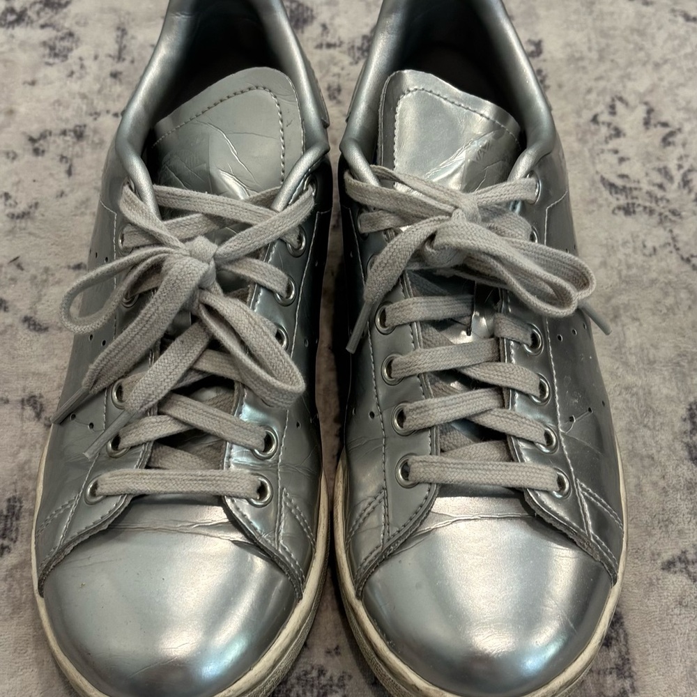 Silver Athletic Shoes